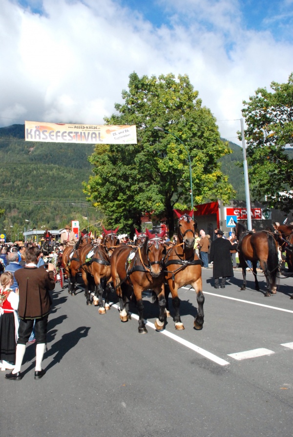 Umzug beim XV. Käsefestival in Kötschach-Mauthen